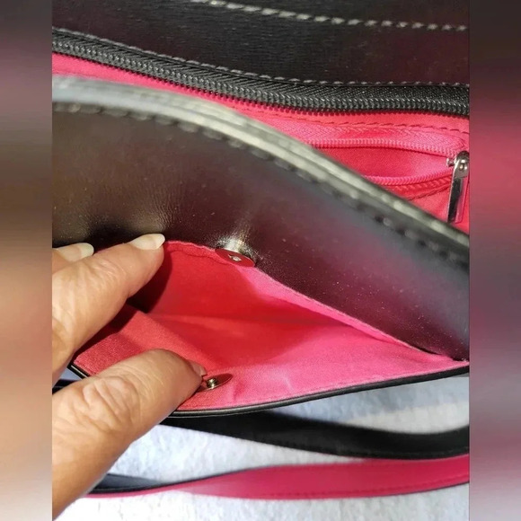 Mia & Luca Black,  pink, tan tri-colored purse shoulder bag - Picture 10 of 16